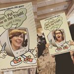 IRC Staff members Rachel Morris and Emily Jackson want you to remember that TVs aren't trash! Thanks for bringing the fun cutout for the Trade Show IDEM! #ircconf17